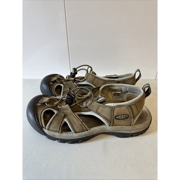 Keen Sarasota Leather Closed Toe Walking Sandals Bison Brown Women’s Size US 8.5 - Picture 1 of 7